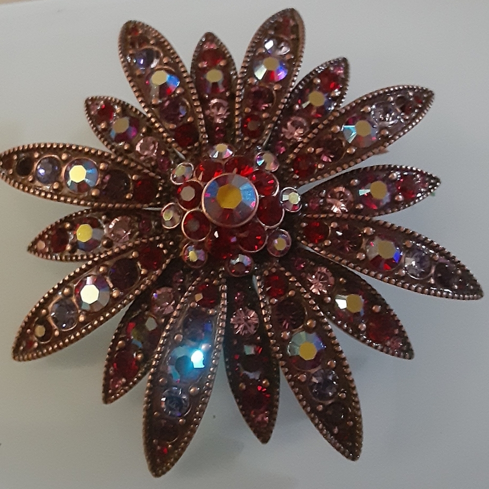 Swarovski crystal brooch